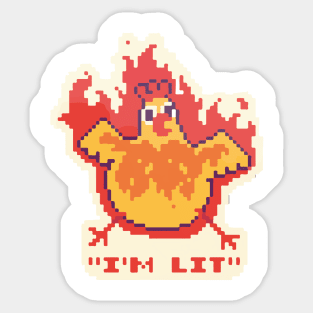 I'm Lit Sticker